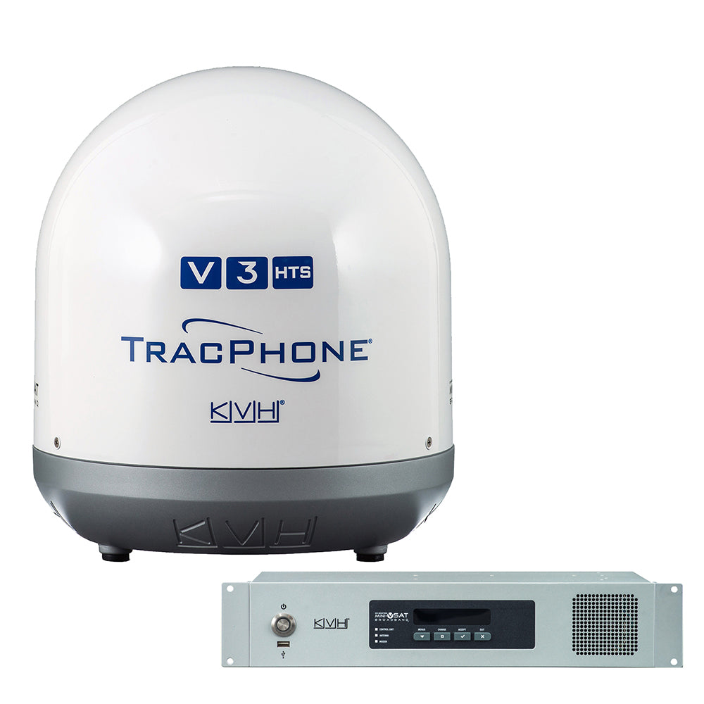 KVH TracPhone V3-HTS Ku-Band Mini-VSAT Marine Satellite Antenna - Model 01-0418-11