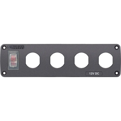 Blue Sea Systems Panel Accessory H2O 4 Socket Blank - Part 4369BSS