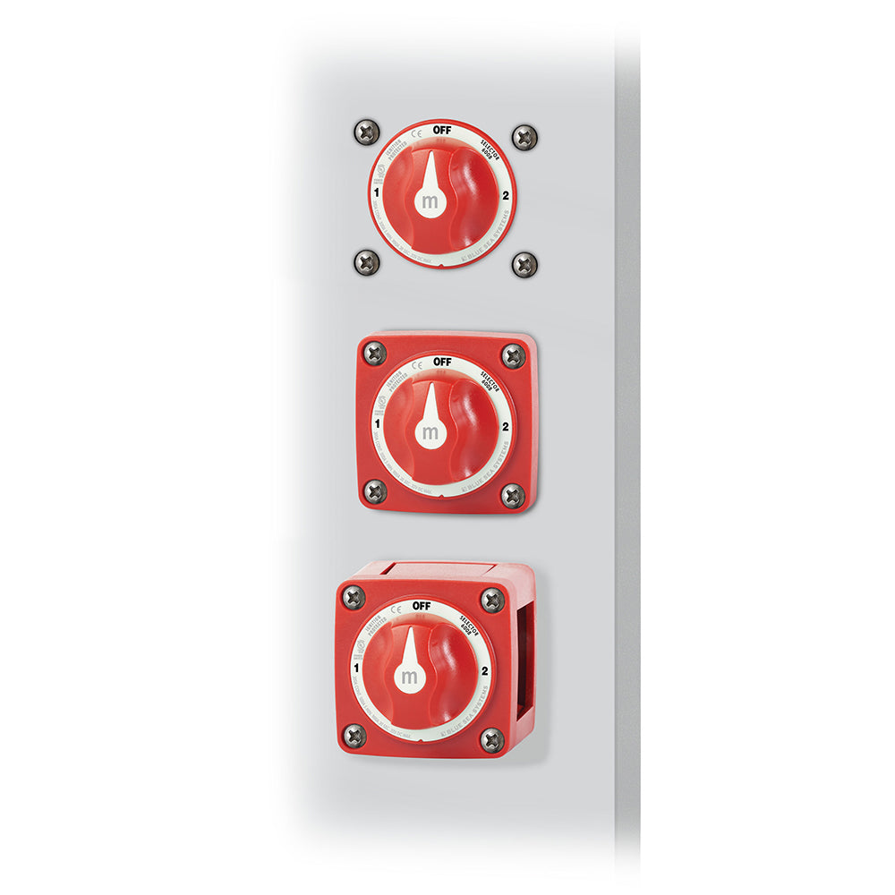 Blue Sea Systems 6008 M-Series 3-Position Battery Switch - Red