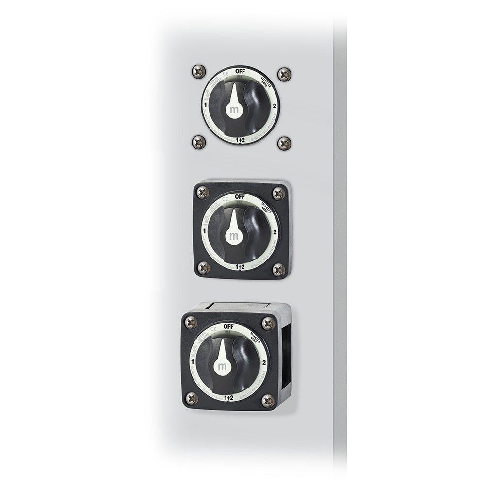 Blue Sea Systems 6008200 m-Series 3-Position Battery Selector Switch - Black