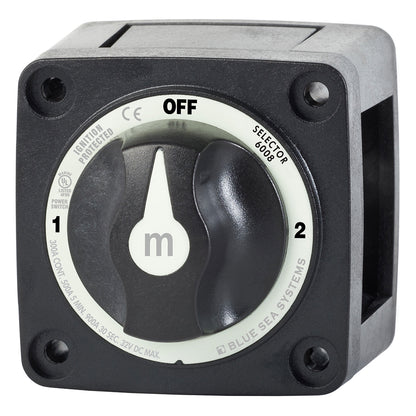Blue Sea Systems 6008200 m-Series 3-Position Battery Selector Switch - Black