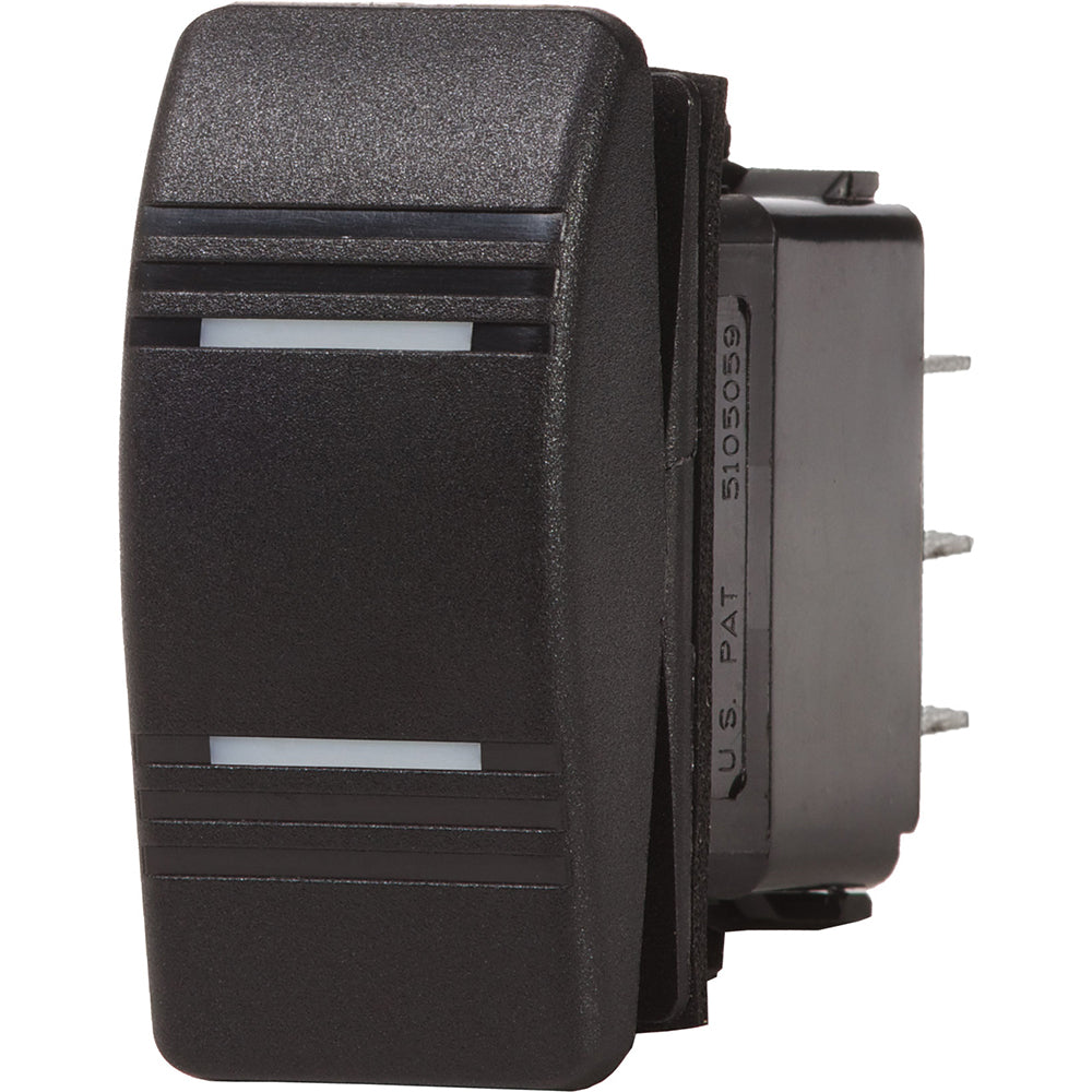 Blue Sea Systems Contura Switch DPDT Black - ON-ON (Part #8300)