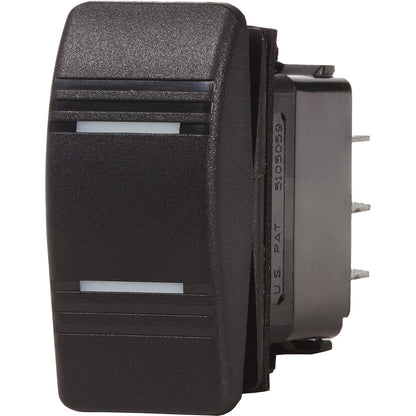 Blue Sea Systems Contura Switch DPDT Black - ON-ON (Part #8300)