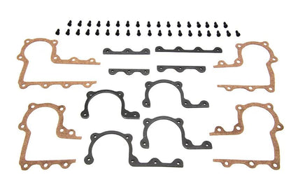 Colony Parkerized Rocker Arm Cover Strip and Gasket Kit for Harley Davidson EL and FL Models by Colony