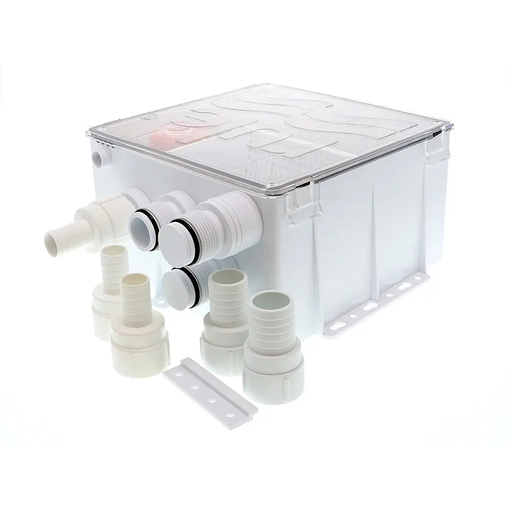 Rule Shower Drain Box with 800 GPH Pump - 12V for Efficient Water Management