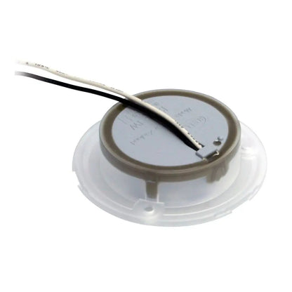 Hella Marine Red LED Round Courtesy Lamp with White Bezel - 24V
