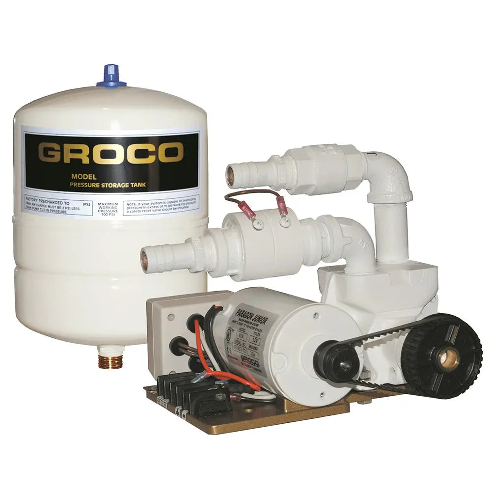 GROCO Paragon Junior 24V Water Pressure System with 1-Gallon Tank and 7 GPM Flow Rate