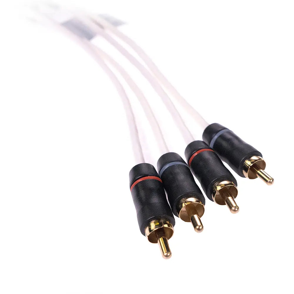 Fusion Performance RCA Cable - 4 Channel, 6 Feet for Clear Audio Signal Transmission