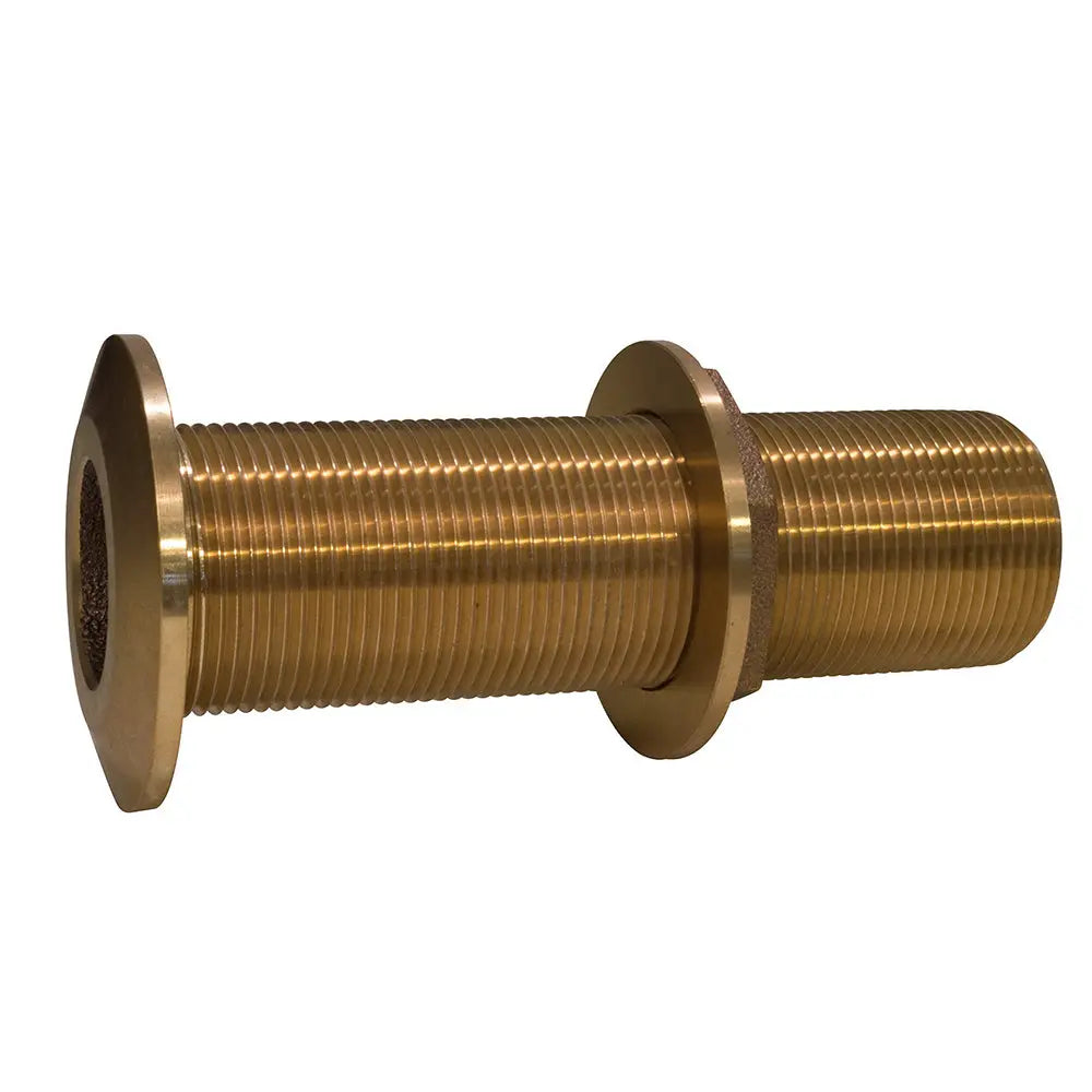 GROCO 3/4-Inch Bronze Extra Long Thru-Hull Fitting with Nut, Part Number THXL-750-W