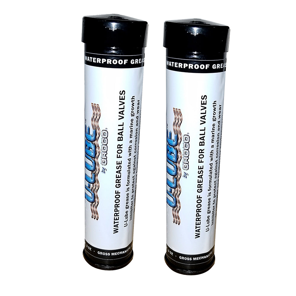 GROCO U-Lube Cartridge 3oz. Pack – Waterproof Marine Grease for Ball Valves & Bearings