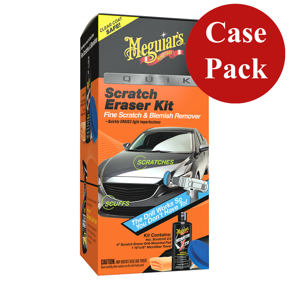 Meguiar's G190200CASE Quik Scratch Eraser Kit – Remove Light Scratches and Blemishes with Ease