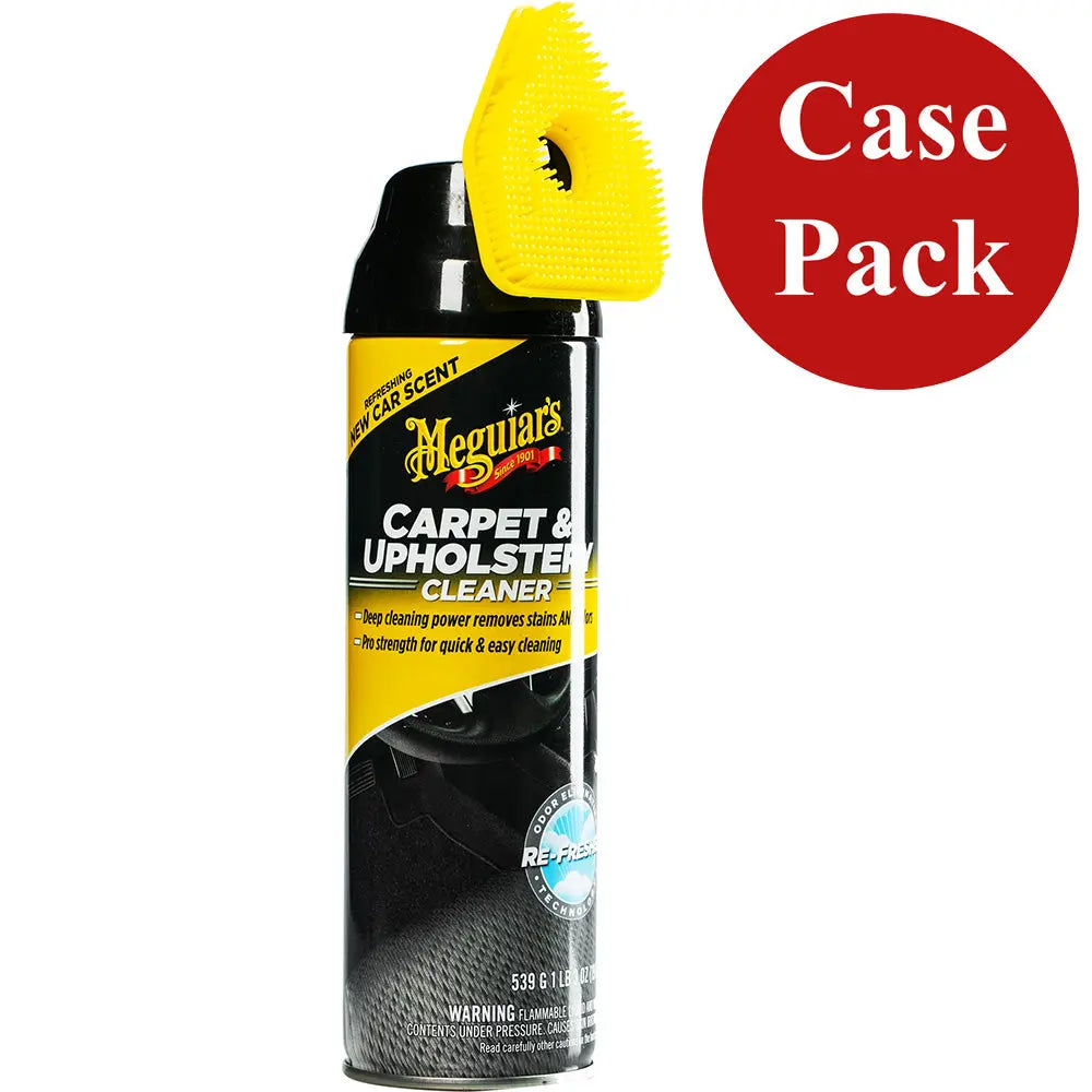 Meguiar's Carpet & Upholstery Cleaner - 19oz. (Case of 6) for Deep Stain and Odor Removal