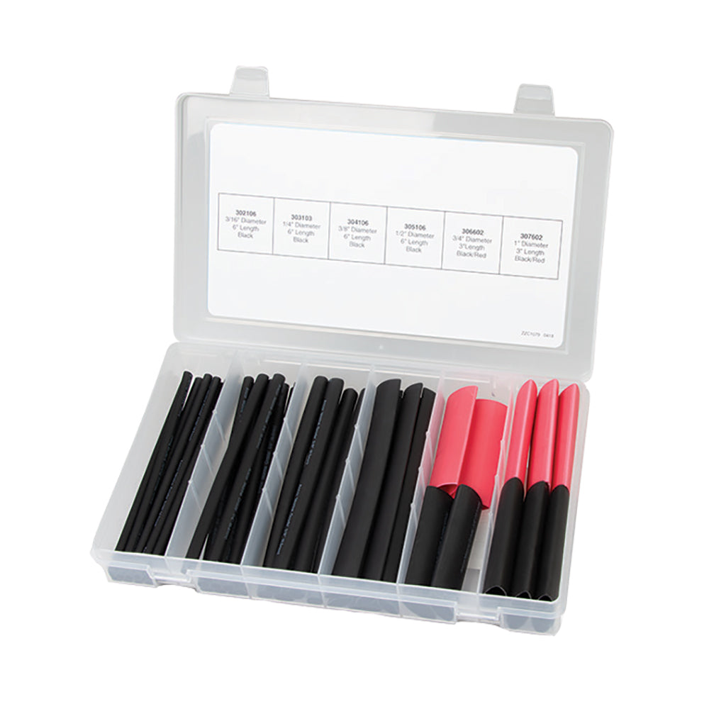 Ancor 47-Piece Adhesive Lined Heat Shrink Tubing Kit for Wire Management