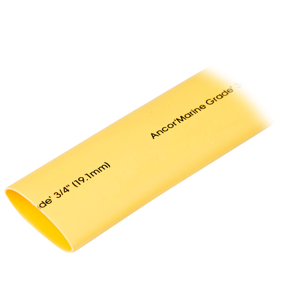 Ancor Heat Shrink Tubing 3/4 inch x 48 inches - Yellow, Part Number 306948
