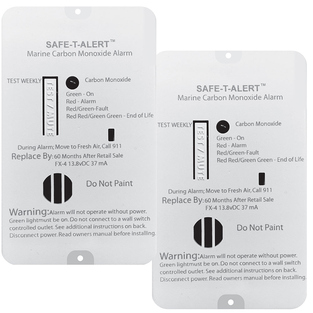 Safe-T-Alert FX-4 Marine Carbon Monoxide Alarm - 2-Pack
