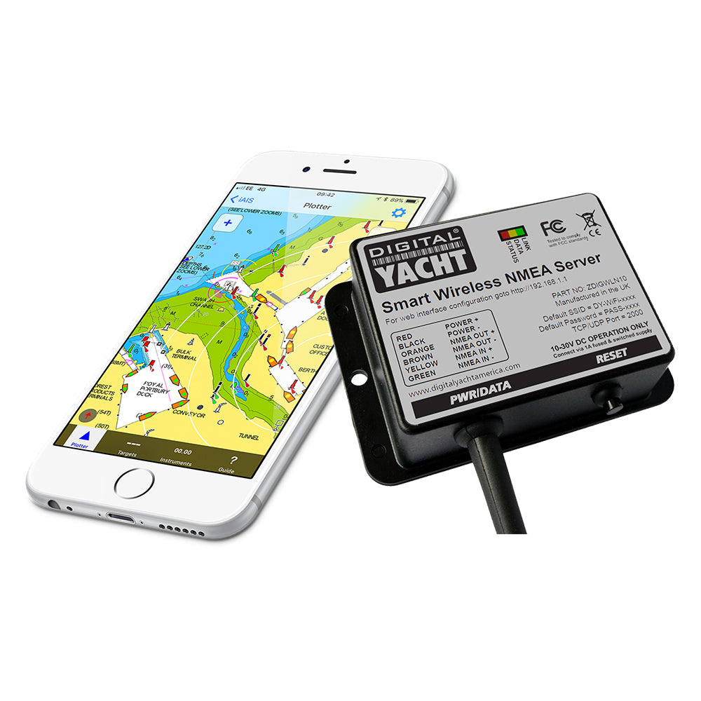 Digital Yacht WLN10 Smart NMEA to WiFi Converter - 4800 Baud for Marine Data Integration