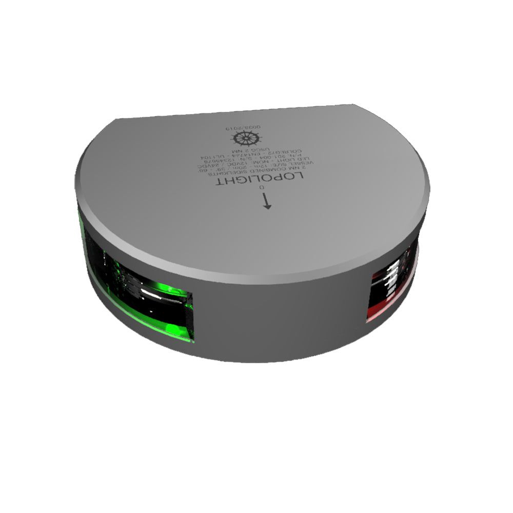 Lopolight Series 201-004 Starboard & Port Sidelight - 2NM Visibility - Vertical Mount Green and Red Navigation Light