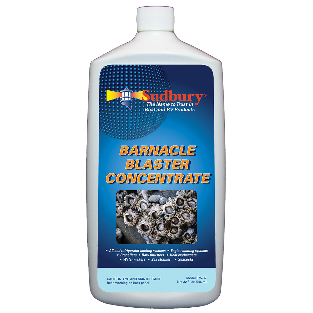 Sudbury Barnacle Blaster Concentrate - 32oz Boat Bottom Cleaner & Marine Deposits Remover
