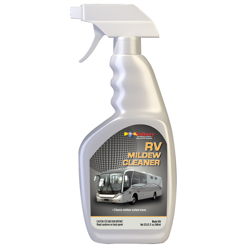Sudbury RV Mildew Cleaner Spray - 32oz for Vinyl, Canvas, and Fiberglass Surfaces