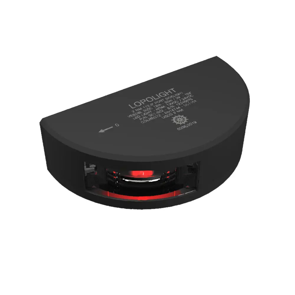 Lopolight Series 301-002 Port Sidelight - 2NM Visibility - Vertical Mount Red LED Navigation Light