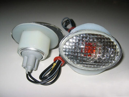 K&S Flat Oval Small Marker Lights, Clear – Part Number 25-8271