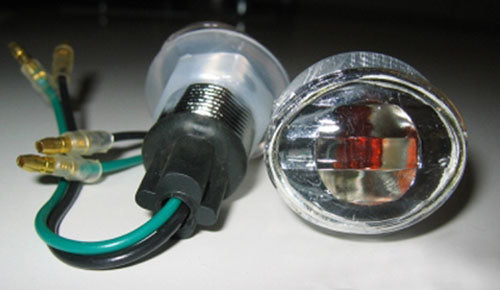 K&S Flat Oval Mini Marker Lights, Clear - Part Number 25-8281