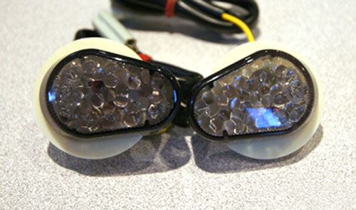 K&S LED Fairing Marker Lights for Yamaha R1/R6 Models with Smoke Lens - Part Number 25-8541
