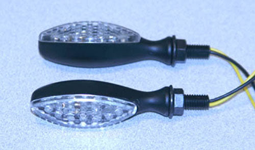 K&S LED Ultra Mini-Marker Lights, Oval Black with 15 LEDs (Part Number 25-8910)