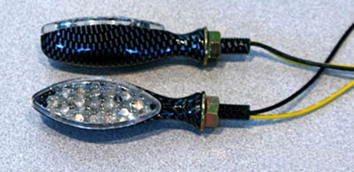 K&S LED Ultra Mini-Marker Lights, Oval, C.F. (15 LEDs) – Compact Vehicle Signal Lighting