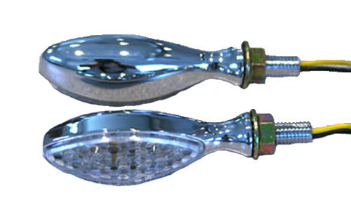 K&S LED Ultra Mini-Marker Lights, Oval Chrome with 15 LEDs, Part Number 25-8912