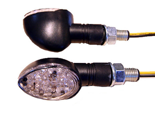 K&S LED Ultra Mini-Marker Lights, Oval, Black, Short Stem (15 LEDs) - Part 25-8935
