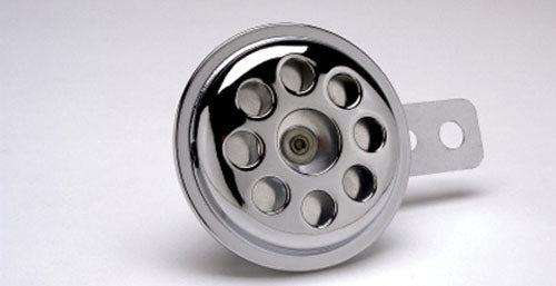 EMGO Universal Chrome Horn for Motorcycles and Vehicles, Part Number 86-18072