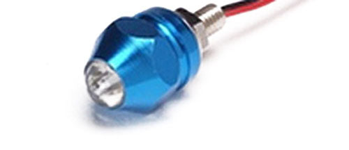 K&S LED License Plate Bolt Marker Lights, Blue and Red/Blue (2 LEDs) - Part Number 25-9101