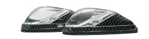 K&S Mini-Flush Mount LED Marker Lights, White/Clear with 1 LED - Part Number 25-9554B
