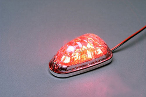 K&S LED Mini-Marker Light Set, Triangle Shape, Black Frame with Red LEDs - Part Number 25-9731