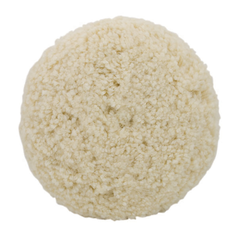 Presta White Double-Sided Screw On Pad - 9 inch Heavy Cut Polishing Pad