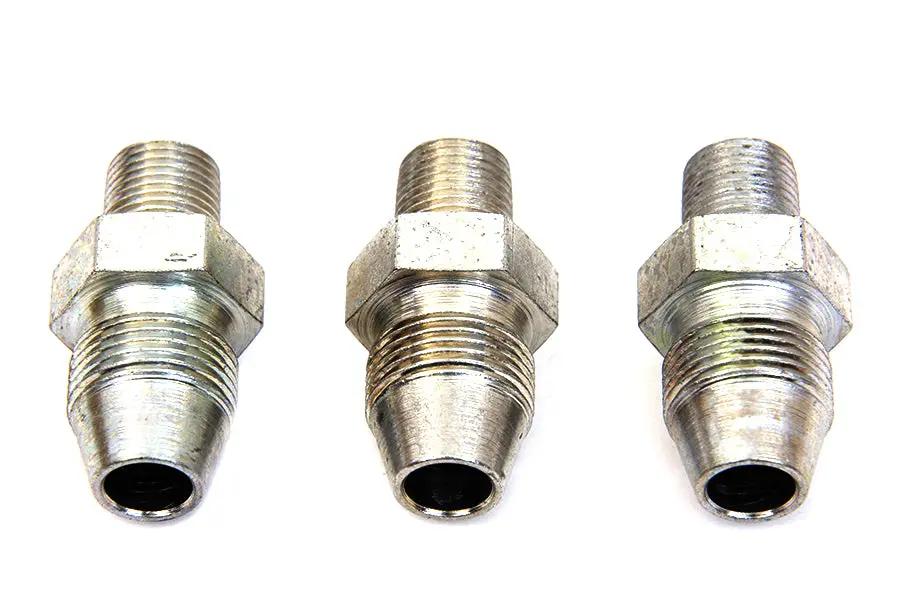 V-Twin Cadmium Oil Line Fitting for Harley Davidson FL Models by V-Twin