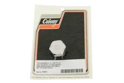 Colony Cadmium Transmission Fill Plug 7/8 inch x 18 Thread for Harley Davidson EL & UL Models by Colony