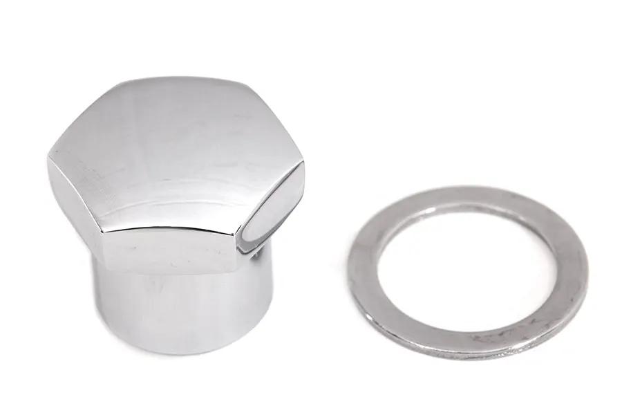 V-Twin Chrome Domed Triple Tree Fork Stem Nut for Harley FX (1971-1980) by V-Twin