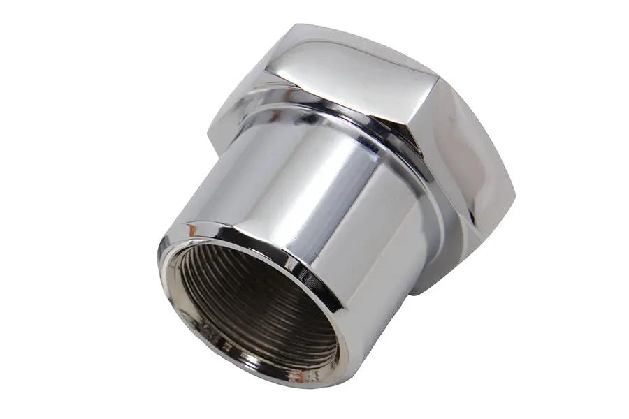 Colony Chrome Domed Triple Tree Fork Stem Nut - 7/8 inch x 24 Threads for Harley Davidson FX Models by Colony