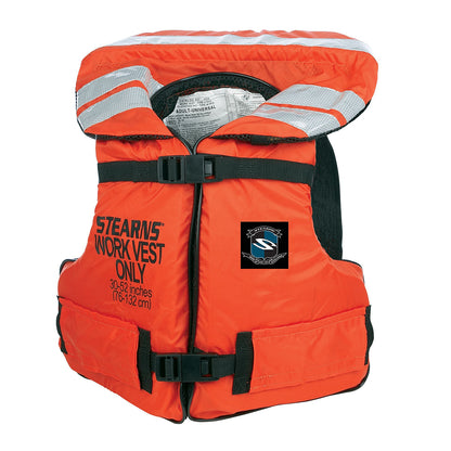 Stearns Work Master Oversize Life Vest I222ORG-08-000 for Adults - US Coast Guard Approved