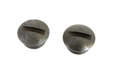 Colony Parkerized Spring Handlebar End Nut Set for Harley Davidson EL Models by Colony