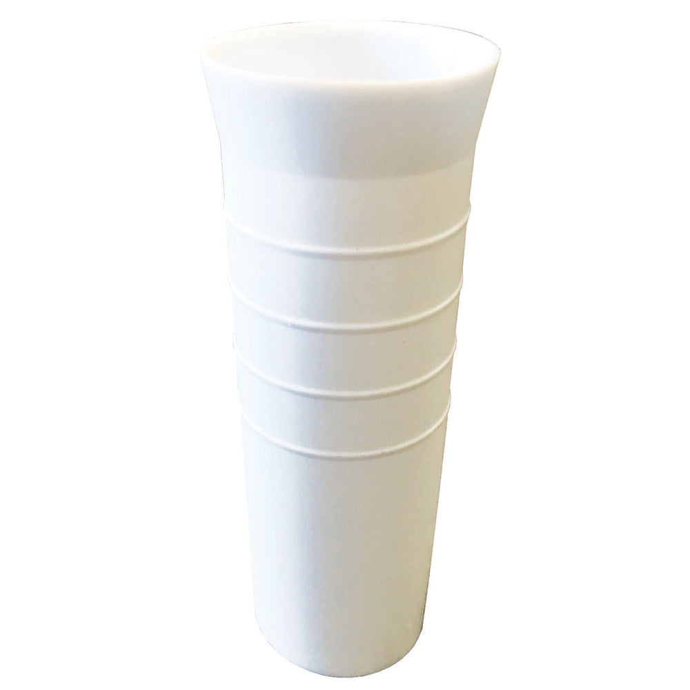 Tigress 8-1/2 Inch Ribbed Vinyl Insert Liner - White for Aluminum Weld-On Rod Holders