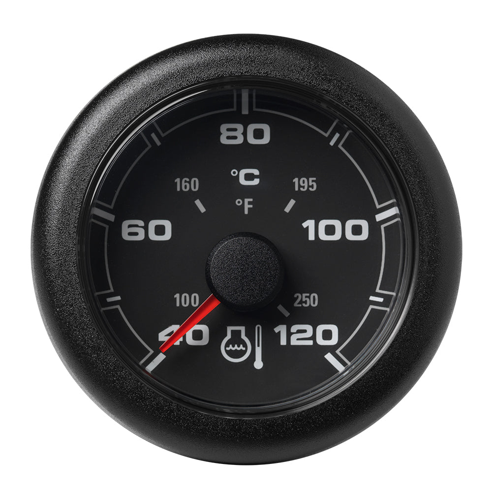 Veratron 52mm OceanLink Temperature Gauge with Black Dial and Bezel - 120°C/250°F