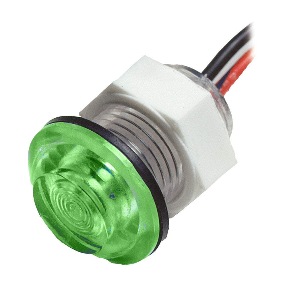 Innovative Lighting LED Bulkhead Livewell Light Flush Mount - Green, Part #011-3500-7