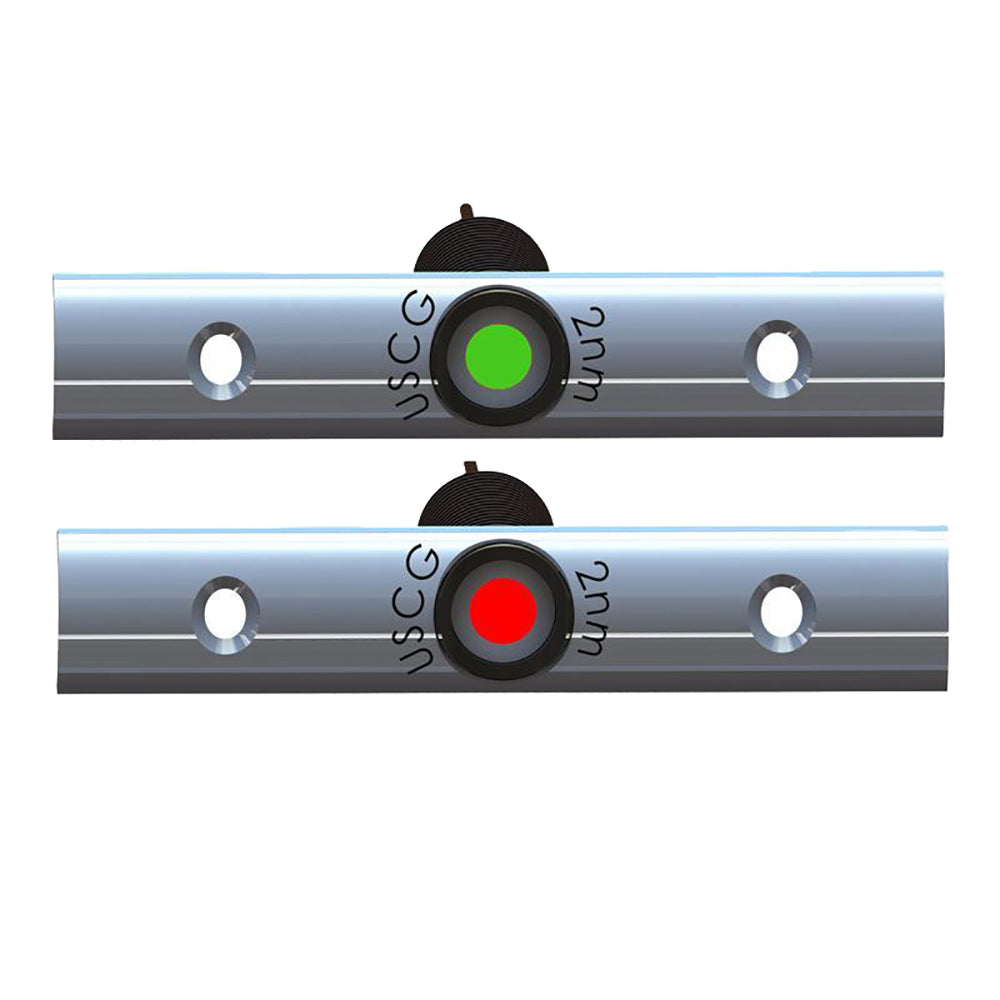 TACO Marine Rub Rail Mounted LED Navigation Light Set - 4 inch with Deutsch Plug Port for Starboard and Port