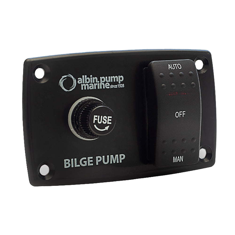 Albin Group 3-Way Bilge Panel - 12/24V Boat Bilge Pump Control