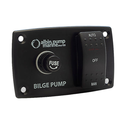 Albin Group 3-Way Bilge Panel - 12/24V Boat Bilge Pump Control