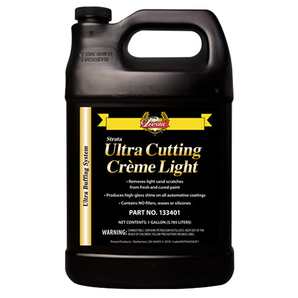 Presta Ultra Cutting Creme Light - Gallon for Light Paint Correction and Swirl Removal