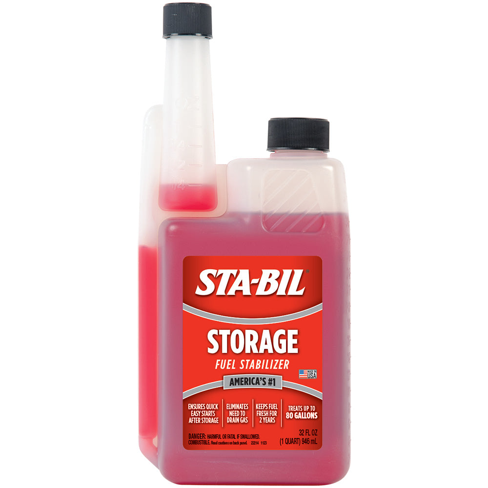 STA-BIL Fuel Stabilizer 32oz - Keeps Gas Fresh Up To 24 Months for All Gasoline Engines